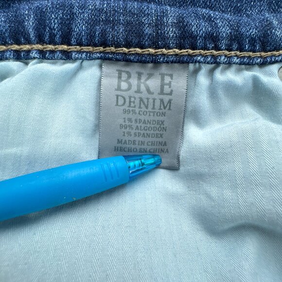 Buckle BKE Jake Jeans Mens 31L X 32 Blue Western‎ Cowboy Rodeo Straight Whiskers - Picture 10 of 16